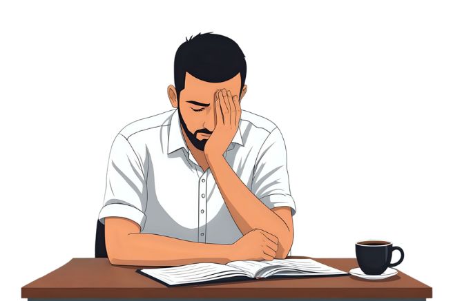 https://pixabay.com/it/illustrations/esausto-stanco-dormire-triste-uomo-8900957/